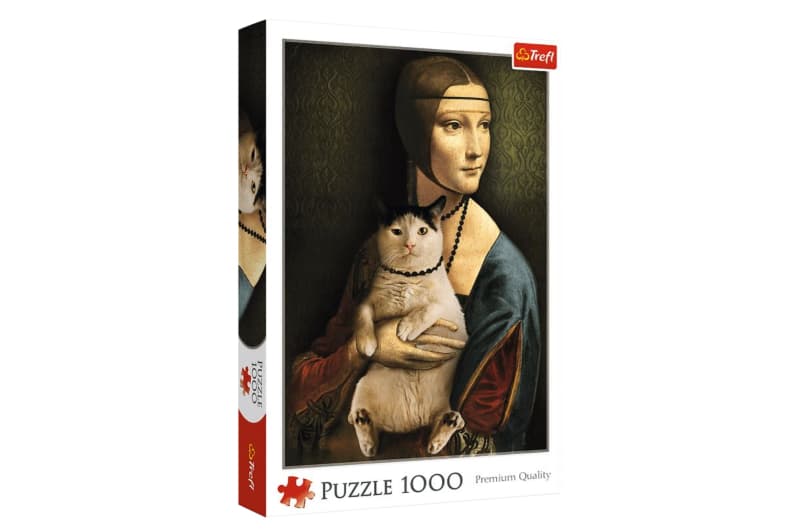 Пазли - 1000 елм. - 10663 "Пані з котиком" Trefl