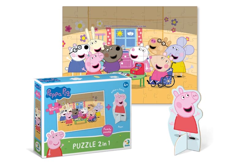 Пазл "Peppa Pig" 60ел. з фігуркою "День рукоділля" 200123 DoDo