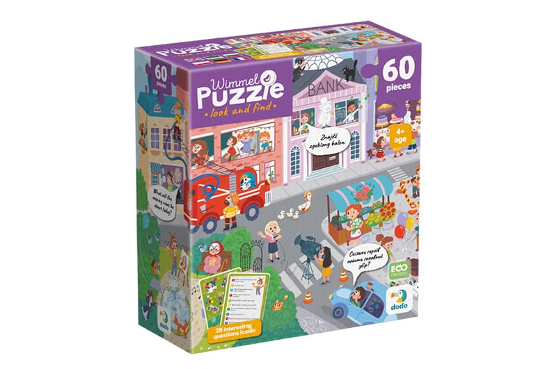 Пазли "Віммельпазл. Містечко професій" 60 елм. 300662 DoDo