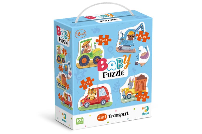 Пазли - 4в1 - 300685 "Baby puzzle. Транспорт" DoDo