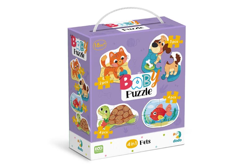 Пазли - 4в1 - 300688 "Baby puzzle. Домашні тварини" DoDo