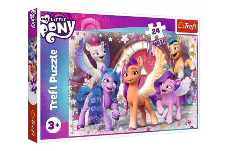 Пазли - 24 елм. MАХІ - 14338 "Радість поні", Хасбро, My Little Pony, Trefl
