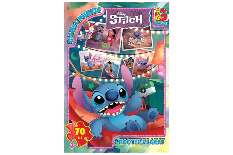 Пазли із серії "Stitch" SC605 70 ел. розмір полотна 21х30см G-Toys