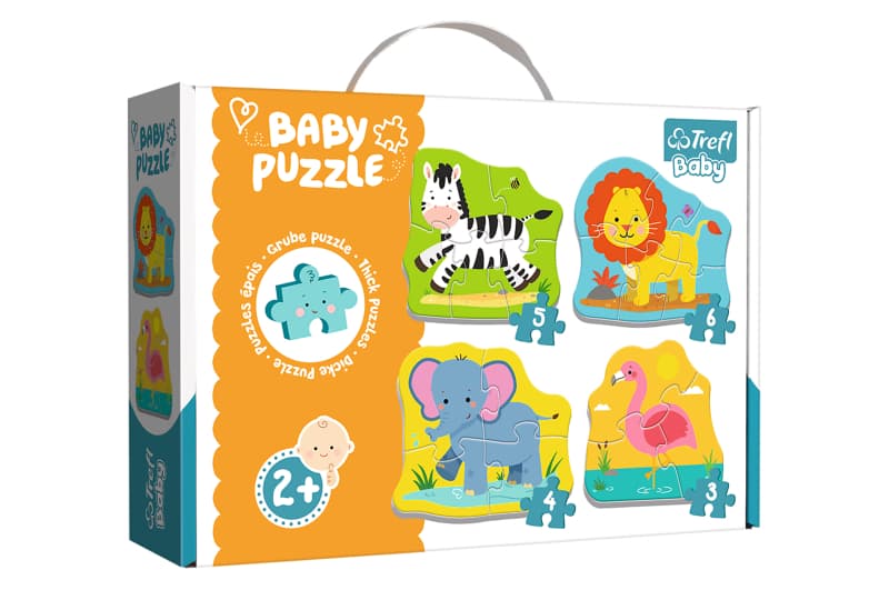 Пазли - Baby classic - 36073 Малюк класичні Звірята на Сафарі, Trefl