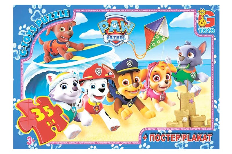 Пазли 35 ел. ТМ "G-Toys" із серії "Paw Patrol" ( Щенячий патруль) PW0854