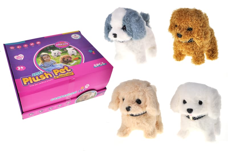 Собачка 057-1B на батарейках, в дисплеї 8шт р.27x28x15,5 см YG Toys