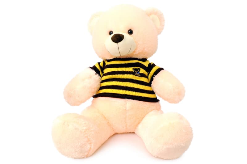 Ведмедик у в`язаній кофті молочний 1335/60 60 см