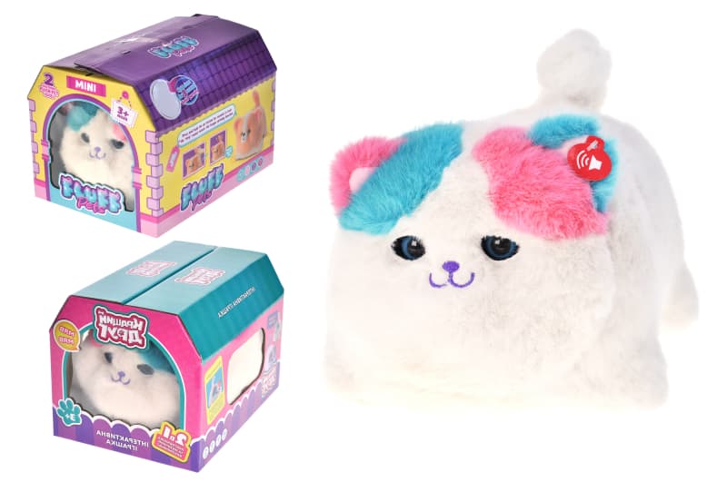 Інтерактивний пухнастий котик  Fluff Pets мявкає, мурчить і реагує на дотики BL-335/BF2505