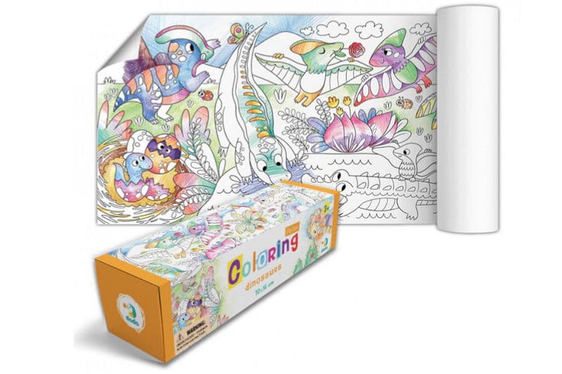 Розмальовка "Динозаври" в коробці (розмір 70*16см) 300328 DoDo