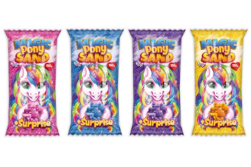Креативна творчість "Кінетичний пісок "Magic Pony Sand" 150гр MPS-01-01,02,03,04 DANKO