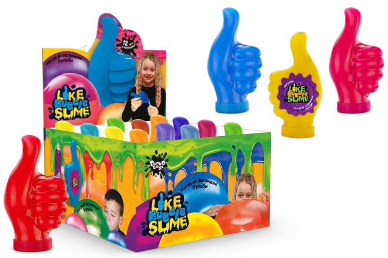 Слайм LBS-01-01U "LIKE Bubble Slime" 300 гр, в дисплеї 12 шт. DANKO
