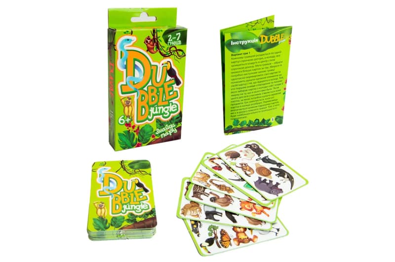 Настільна гра 30344 (укр) "Dubble jungle", в кор-ці 8-12,8-2,2 см
