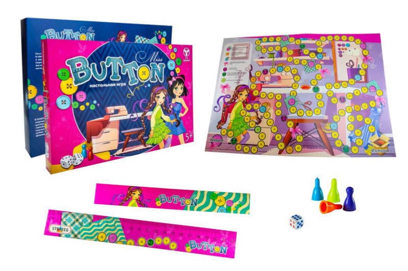 Настільна гра велика "Miss Button" 30355 STRATEG