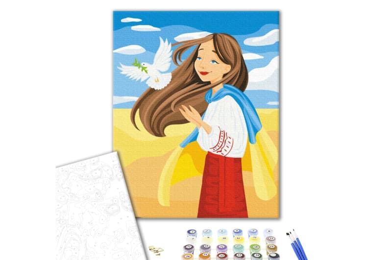 Картина за номерами: Вільна Україна BS53074 р.40*50 см. Brushme