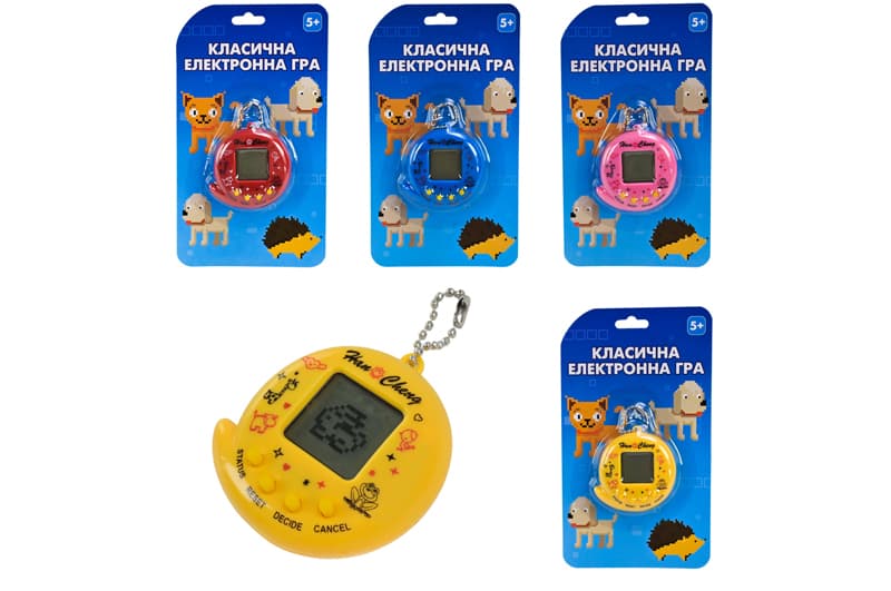 Електронна гра 725-61 4 кольори мікс, 5,5х2х6 см, планшет 19,5x10,2x2 см