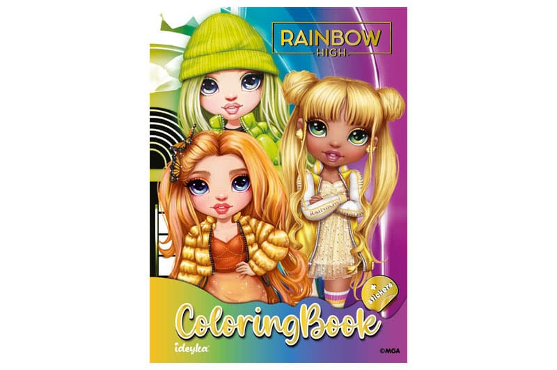 Розмальовка зі стікерами Rainbow LCB10 IDEYKA