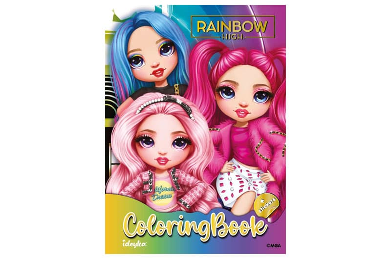 Розмальовка зі стікерами LCB12 "The creative Rainbow" Ideyka