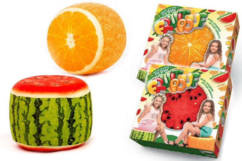 М"який надувний пуфік "FRUIT POUF" FP-01-01 DANKO