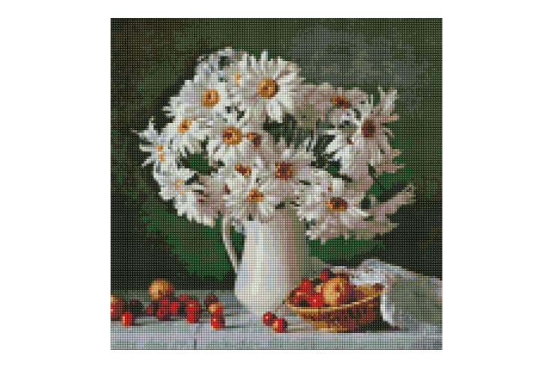 Набір з алмазною мозаїкою 40x40 см AMO7331 "Ромашкова краса" Ideyka