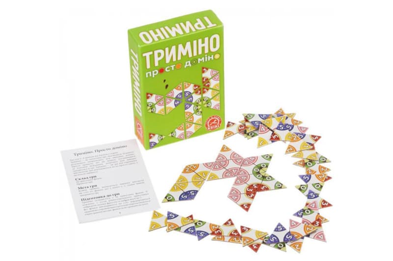 Настільна гра "Просто доміно "Триміно" коробка р. 12*17*4 см Arial