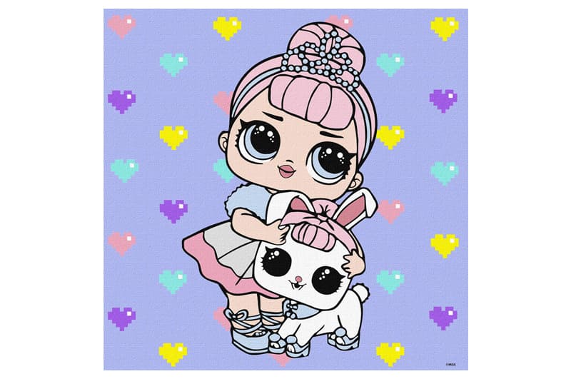 Набір для розпису по номерах 40x40 см KHO6289 "L.O.L. TroopSurprise Crystal Queen With Crystal Bunny" Ideyka