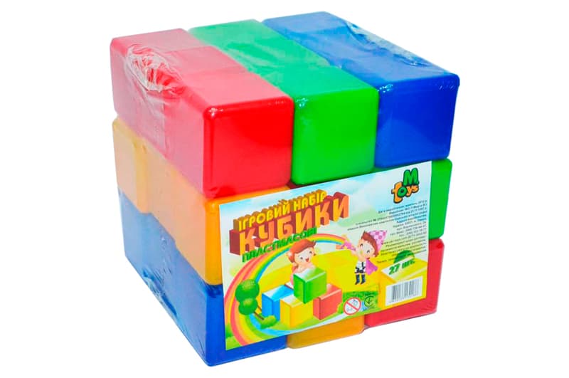 Кубики кольорові "27шт" 09064 Mtoys