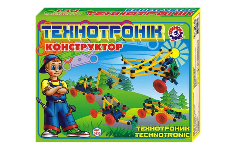 Конструктор 0830 “Технотронік” 139 дет., в коробці  ТЕХНОК