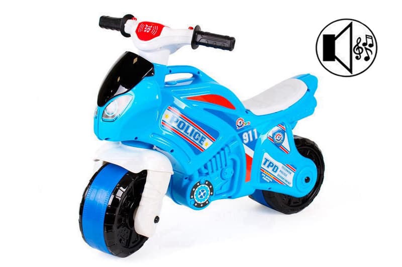 Мотоцикл музичний 5781 синій поліція ТЕХНОК