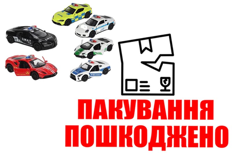 OUTLET Машина металева АВТОПРОМ AP4384 1:43, відкриваються двері, короб.12 x7x 5см