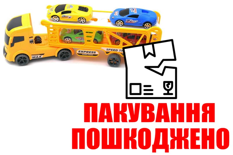 OUTLET Автовоз інерціний з машинками в ковпаку RJ6605 р.40*8*15см