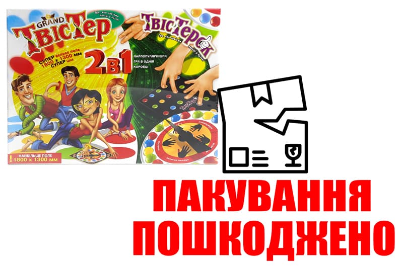 OUTLET Підлогова гра TWTK Гранд Твістер 2в1 плюс Твістерок DANKO