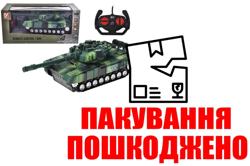 OUTLET Танк на радіокеруванні, акумулятор, в коробці A8863-134 р.29,5*12,5*13,5см