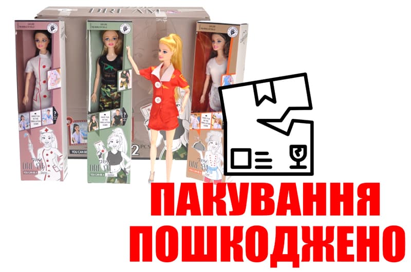 OUTLET Лялька LD6008 My Dream Професії 12шт в блоці р.35x16x32см YG Toys
