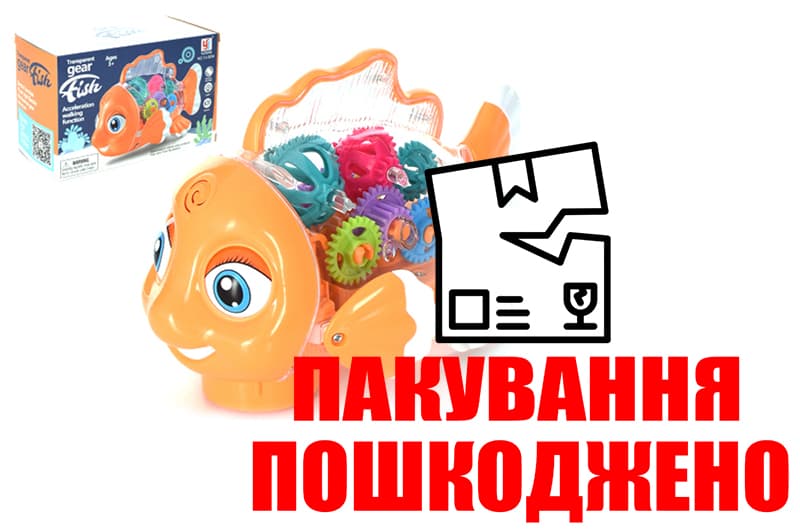 OUTLET Тварина музичні YJ-3034 2 кольори мікс, на батарейках, прозорий корпус,кольорові внутрішні деталі,