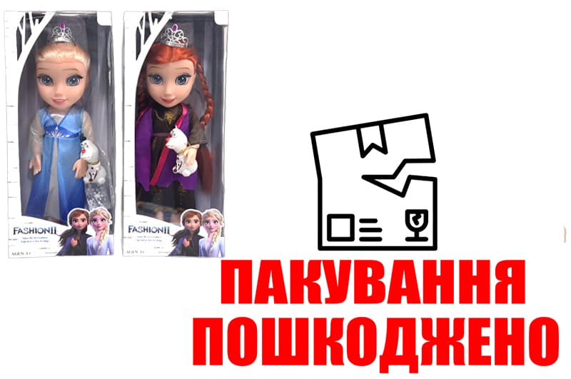 OUTLET Лялька FROZEN озвучена, 2 види, в коробці 853R р.37*9*15см