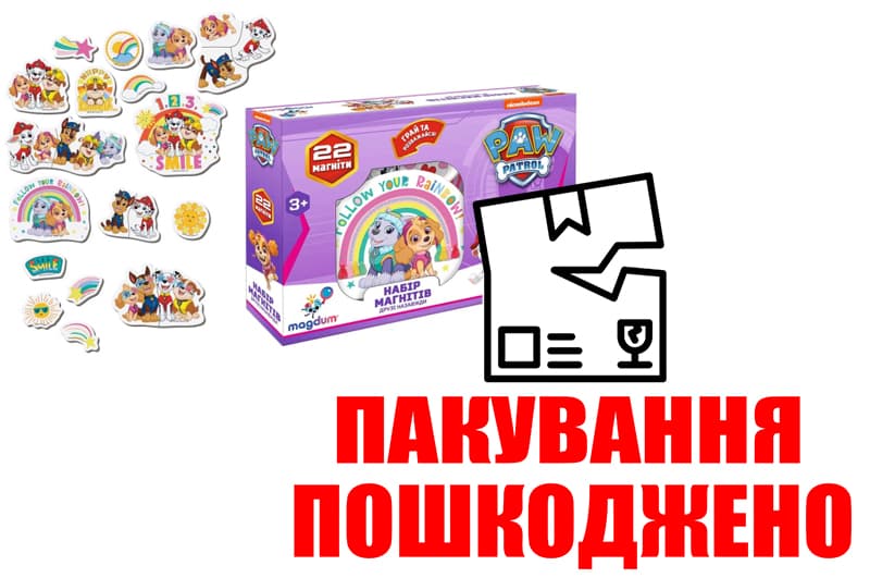 OUTLET Набір магнітів Щенячий патруль: Друзі назавжди ML4034-03