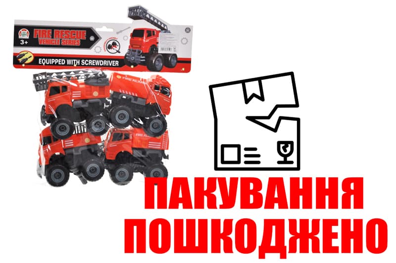 OUTLET Машина конструктор пожежна в кульку 2005-7