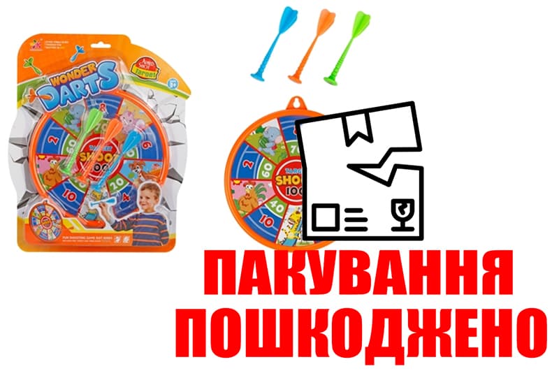 OUTLET Дартс на блістері WT221 р.23,5*23,5см
