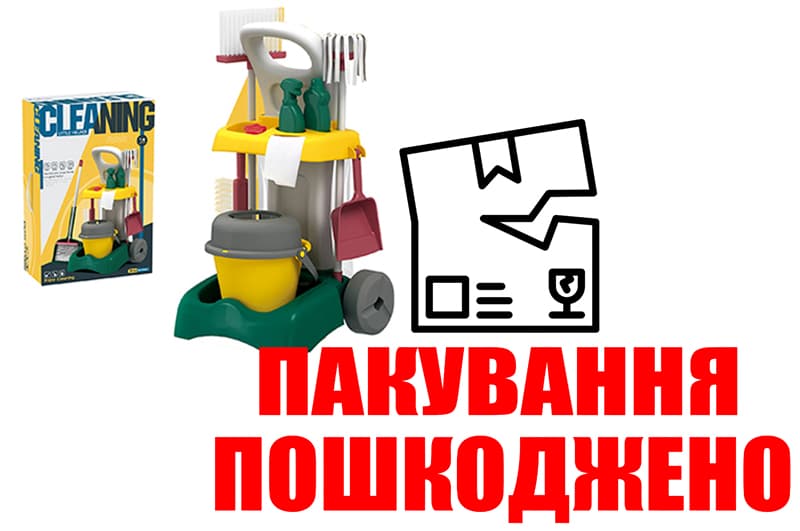 OUTLET 0 Візок для прибирання 8858-1 з відром в коробці 49*15*33 см