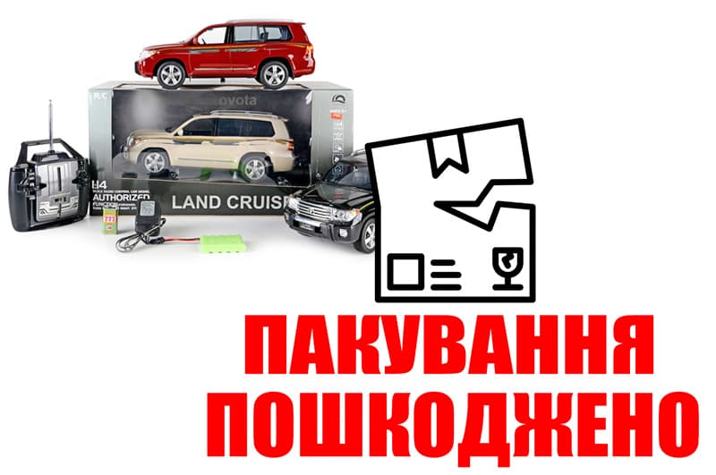 OUTLET 0 Машина  Land Cruiser  на радіокеруванні, на акумуляторі HQ200135 р.47,5*18,5*21,1см