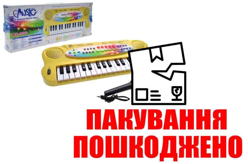 OUTLET Піаніно з мікрофоном на батарейках, в коробці HS3211AB р.43,5*16,5*5,5 см