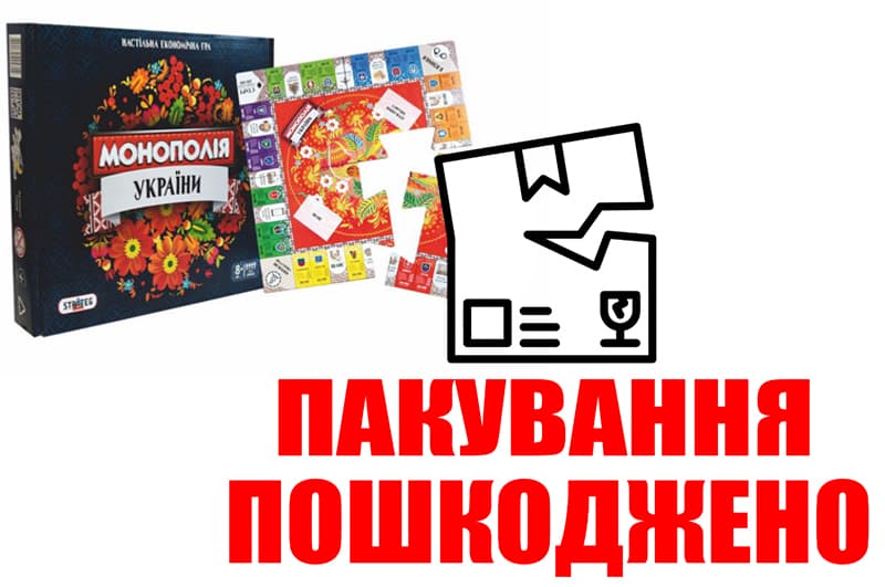 OUTLET Настільна гра Монополія України 7008 STRATEG