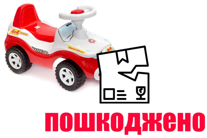 OUTLET Толокар Джипік червоний 105 ORION