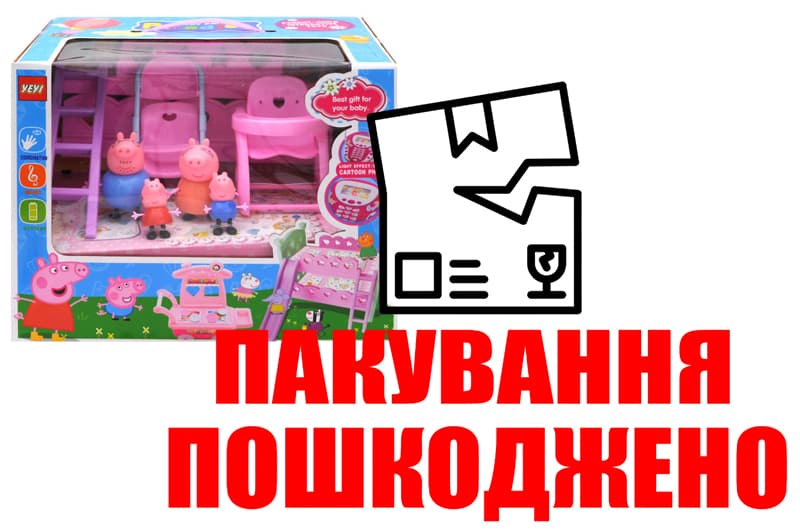 OUTLET Ігровий набір Свинка в коробці YM605A р.31,5*19,3*28см.