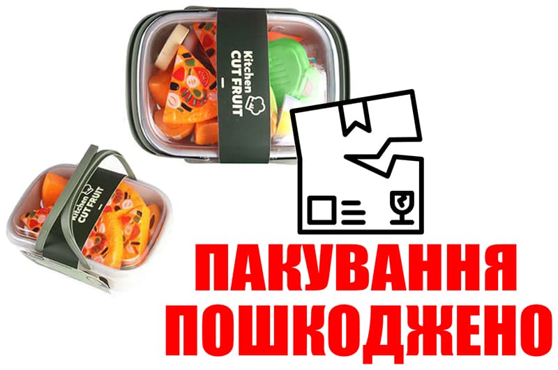 OUTLET Набір продуктів на липучках в кошику CK115 р.23*15*9см