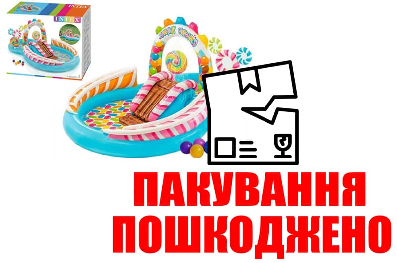 OUTLET Ігровий центр 57149 Солодощі р.295x191x130 см INTEX