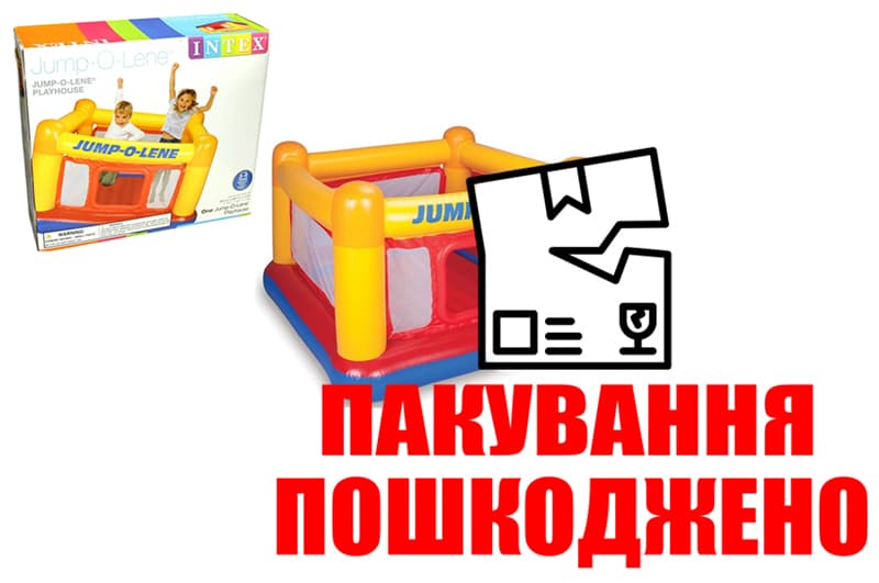 OUTLET Батут надувний 48260 (3-6 років, до 54кг) в кор. 174 * 174 * 112см