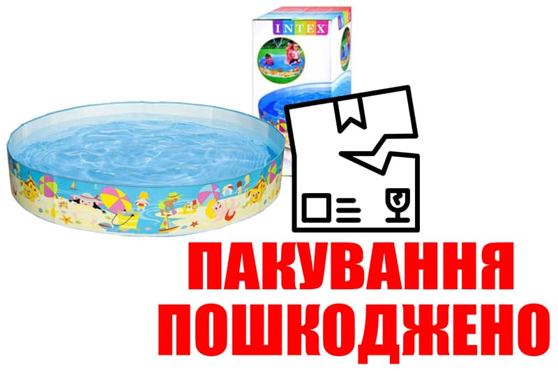 OUTLET Басейн INTEX Пляж каркасний в коробці 56451 р.152*25см