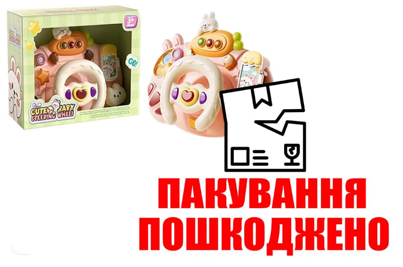 OUTLET 0 Кермо DL8818 на батарейках, музика, світло 2 кольори, кор.22.6x9.2x17.4см