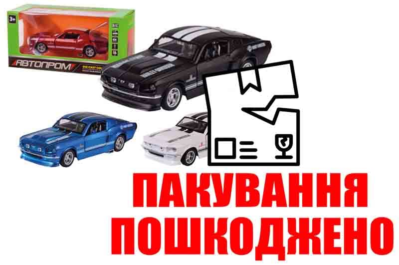 OUTLET Машина метал 6610 "АВТОПРОМ" 1:32, 4 кольори, батарейки , світло, звук, відкриваються двері